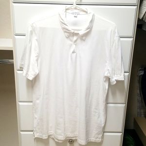 James Perse White Cotton Polo